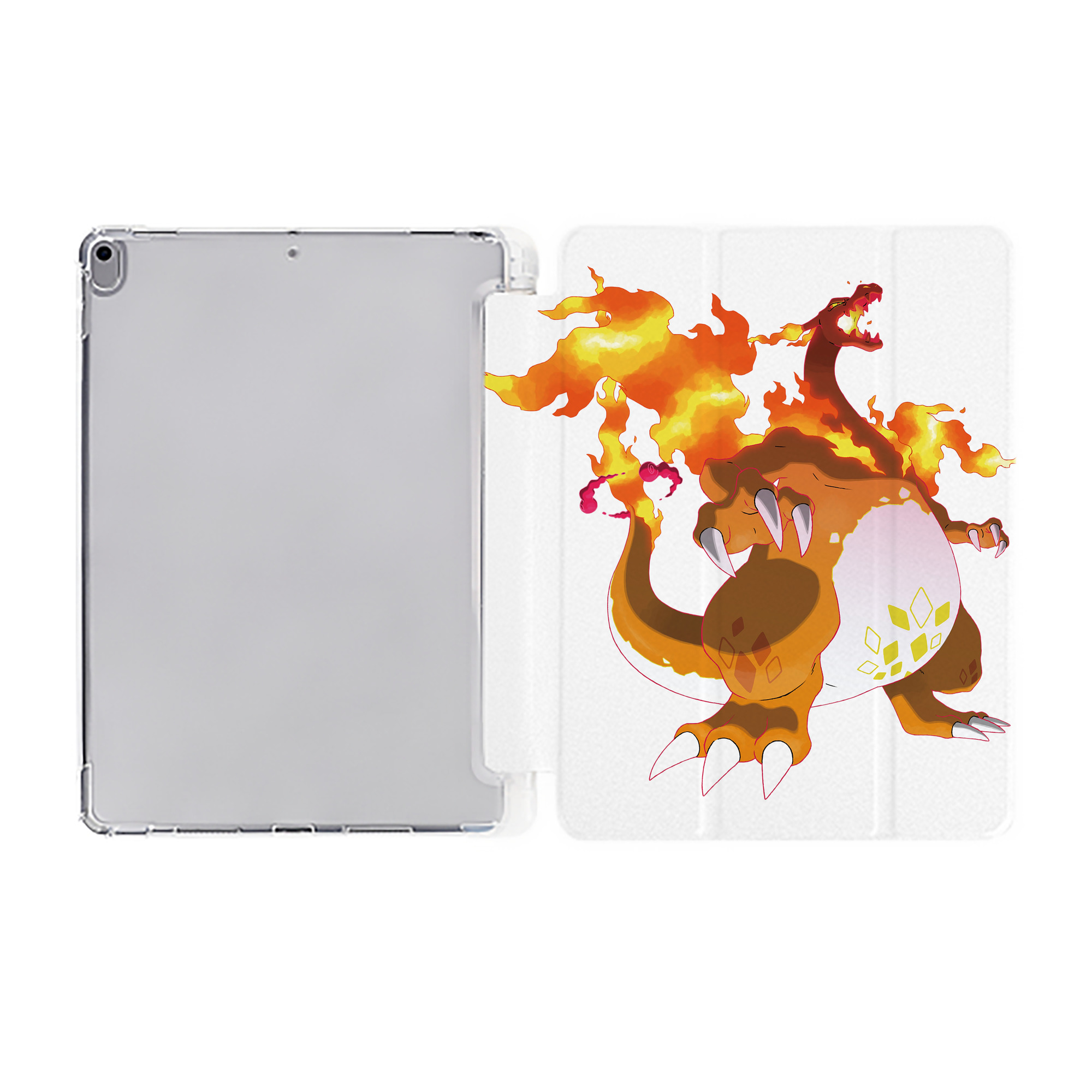 （画像用） ポケットモンスター Pokémon IPad ケース ペン収納付き 三つ折りスタンド PUレザー×シリコン 対応機種9.5/10.5/10.9インチ